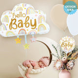 Foil Balloon Hello Baby Cloud 28 Inch