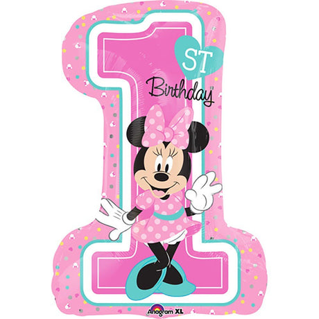 Minnie 1st Birthday Girl Foil Balloon