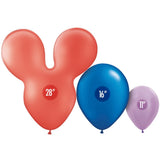 Mousehead Latex Balloon 28 Inch Coral Red