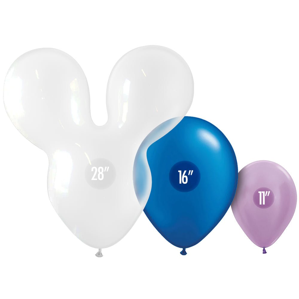 Mousehead Latex Balloon 28 Inch Crystal Clear