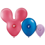 Latex Balloon Mousehead Rose Pink 28 Inch