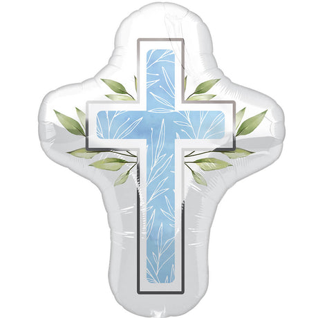 Communion Foil Balloon Blue 28 Inch