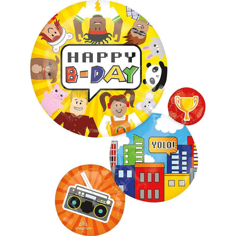 Foil Balloon Party Town Supershape
