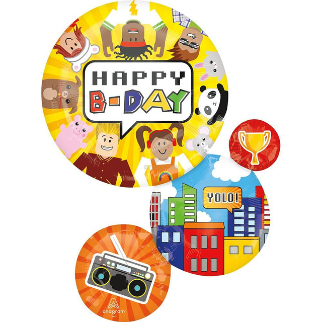 Foil Balloon Party Town Supershape