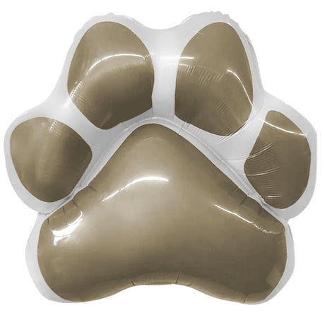 Foil Balloon 28 Inch Gray Paw