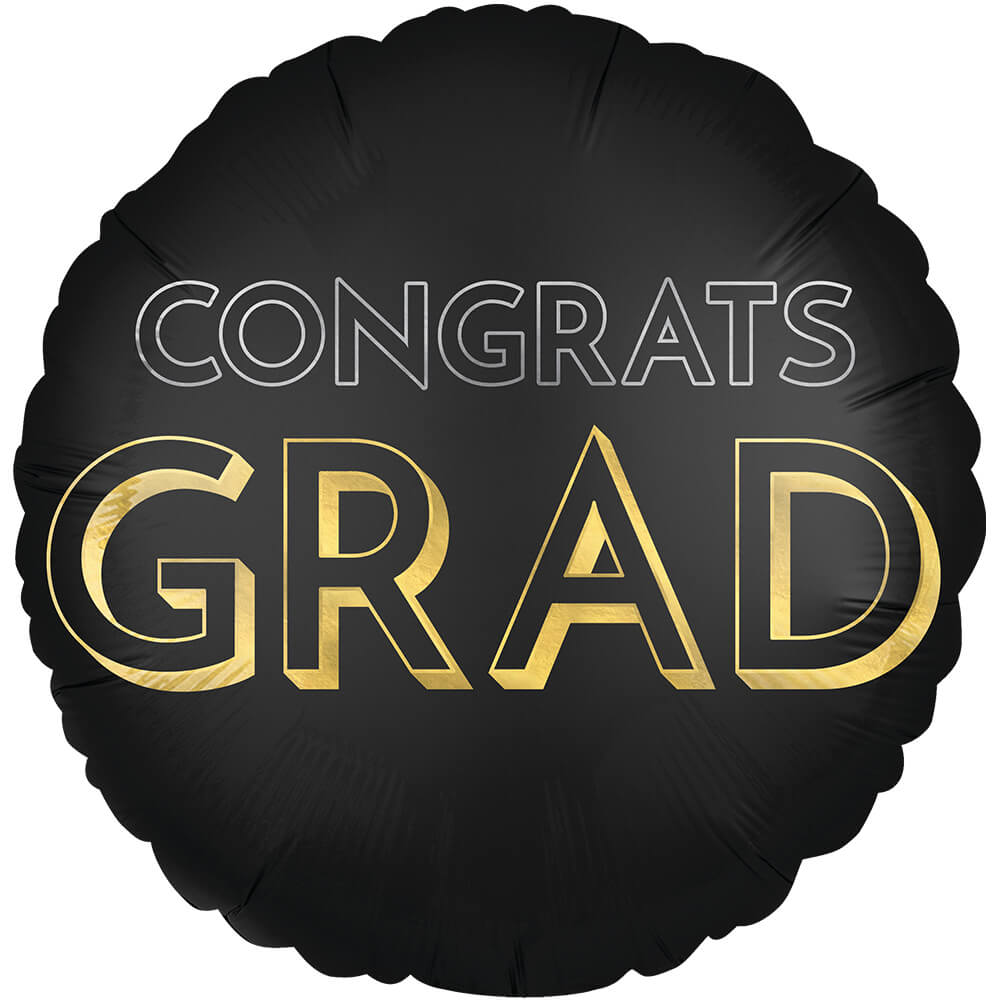 Graduation Foil Balloon 28 Inch Satin Celebrate The Grad