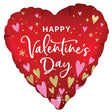 Foil Balloon 28 Inch Valentine's Day Heartfelt Elegance