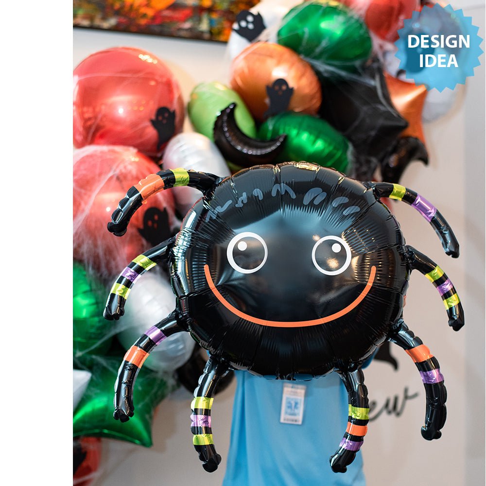 Halloween Foil Balloon Smiley Spider