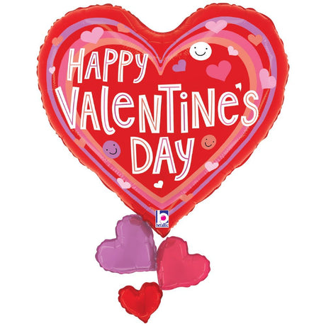 Valentine Hearts Foil Balloon