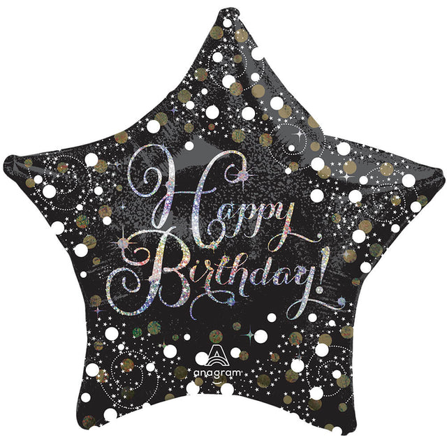 Birthday Foil Balloon 28 Inch Sparkling Birthday