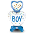Baby Boy Hearts Foil Balloon 28 Inch