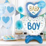 Baby Boy Hearts Foil Balloon 28 Inch