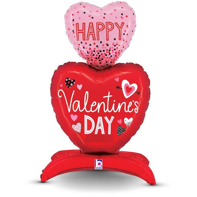 Valentine Hearts Foil Balloon 28 Inch