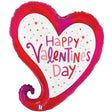 Valentine Sparkle Heart Foil Balloon 28 Inch