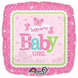 Baby Girl Butterfly Foil Balloon 28 Inch