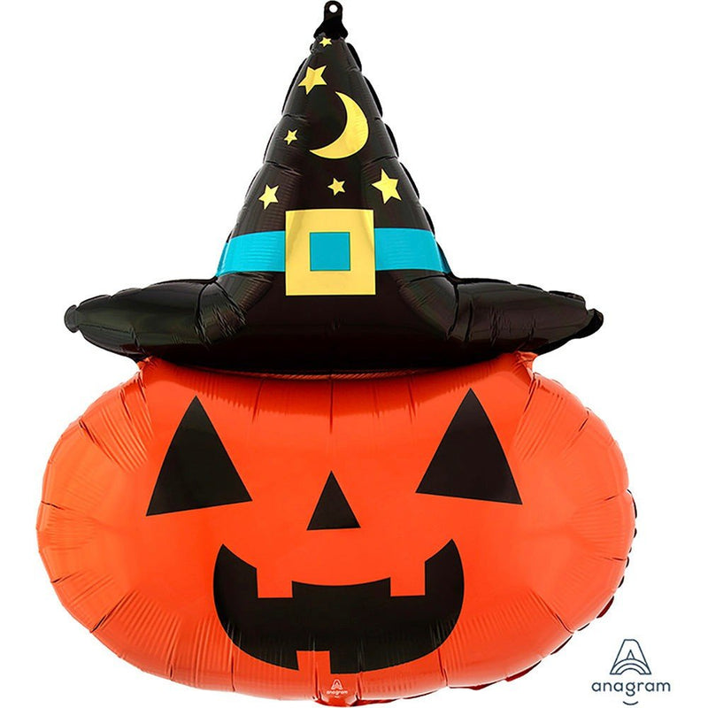 Halloween Witchy Pumpkin Foil Balloon 28 Inch