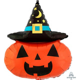 Halloween Witchy Pumpkin Foil Balloon 28 Inch