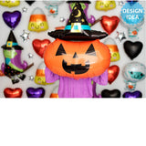 Halloween Witchy Pumpkin Foil Balloon 28 Inch