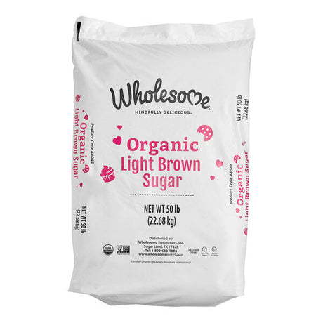 Wholesome Sweeteners Organic Light Brown Sugar 50 lb.