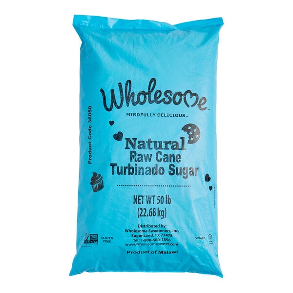 Wholesome Sweeteners Natural Turbinado Sugar 50 lb.