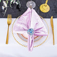 Velvet Dinner Napkin Sample 20x20 Lavender