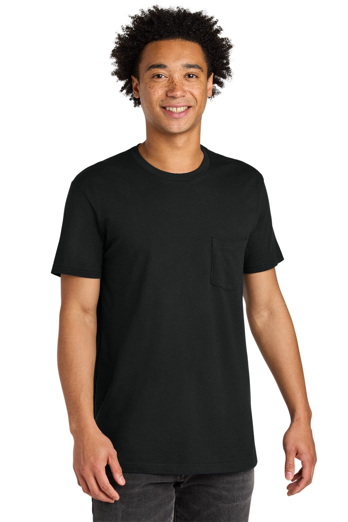 Next Level Apparel® Unisex Cotton Crewneck Short Sleeve Pocket Tee