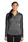 Sport-Tek® Women's PosiCharge Electric Heather Colorblock 1/4-Zip Pullover Lightweight Performance Top