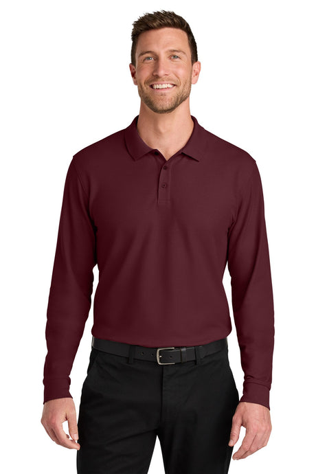 Port Authority® Wearever Signature Pique Long Sleeve Polo