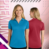 Port Authority® Women's Diamond Jacquard Polo Moisture Wicking Textured Office Shirt