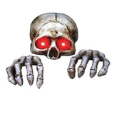 Haunted Living 7-in Lighted Skeleton Grave Peeper Halloween Decoration