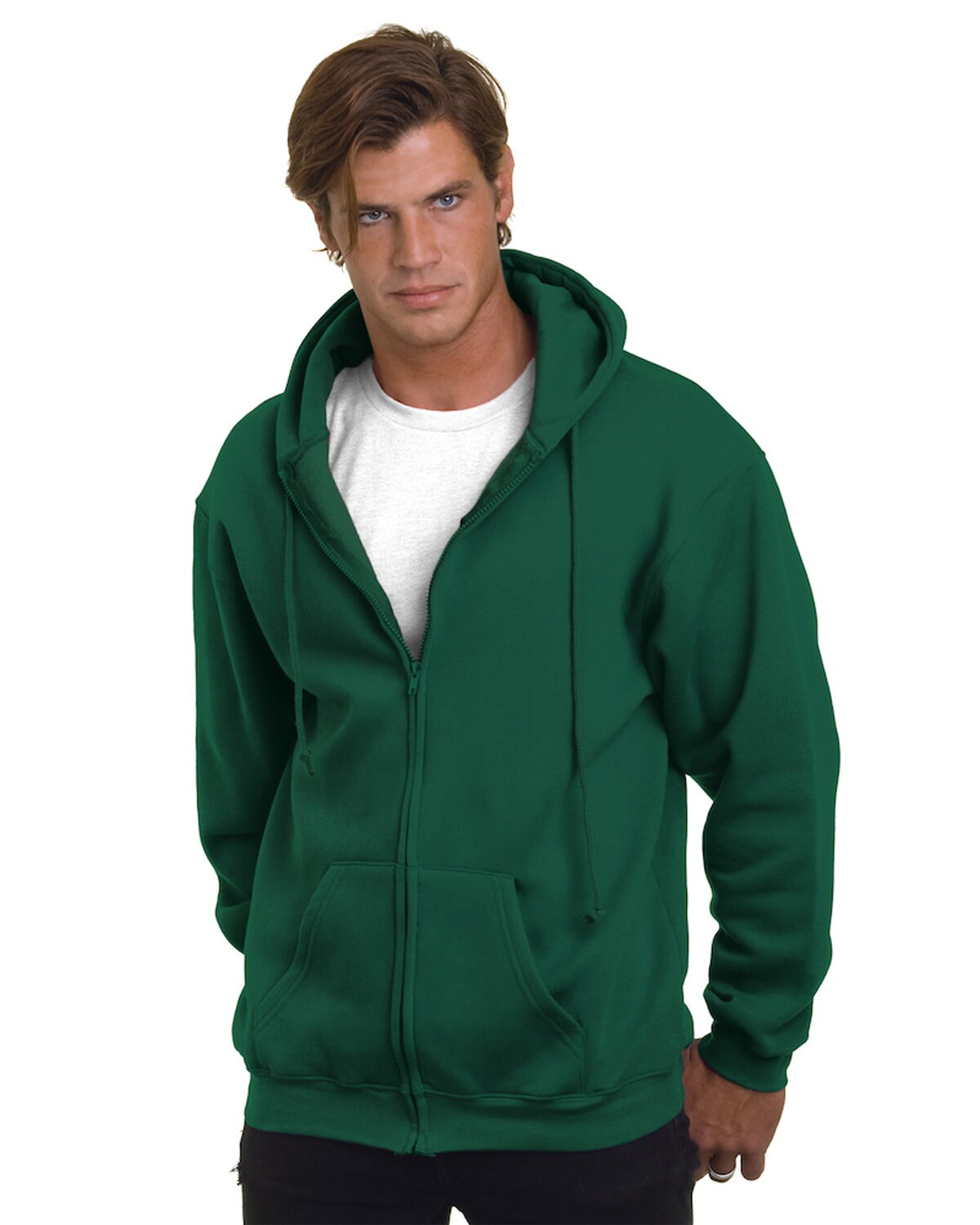 Bayside® Adult USA Made Full-Zip Heavyweight Hooded Sweatshirt