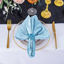20"x20" Luxury Ice Crushed Velvet Napkins for Elegant Tables 10 Piece Pack