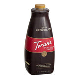 Torani Puremade Dark Chocolate Flavoring Sauce 64 fl. oz. - 4/Case
