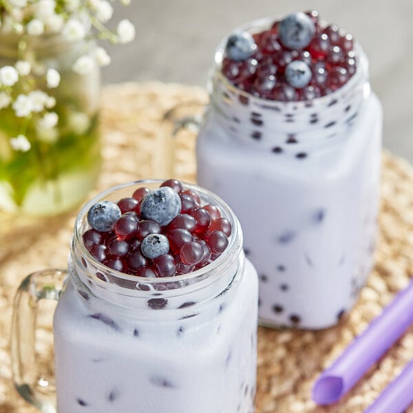Bossen Pure25 Blueberry Bursting Boba 6.6 lb. Bag - 5/Case