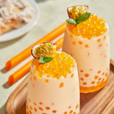 Bossen Pure25 Passion Fruit Bursting Boba 6.6 lb. Bag - 5/Case