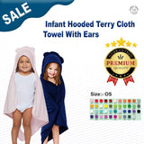 RADYAN® Infant Hooded Terry Cloth Towel With Ears - 1013