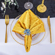 Velvet Cloth Dinner Napkins 20x20 Gold