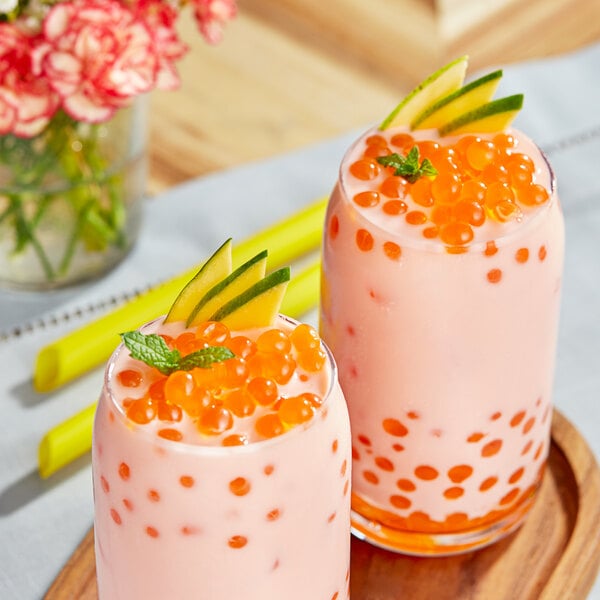 Bossen Pure25 Mango Bursting Boba 6.6 lb. Bag - 5/Case