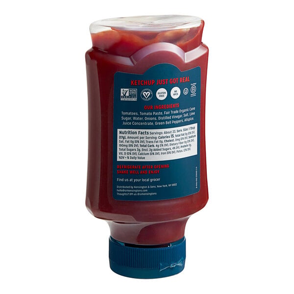 Sir Kensington's Classic Ketchup Squeeze Bottle 20 oz. - 12/Case