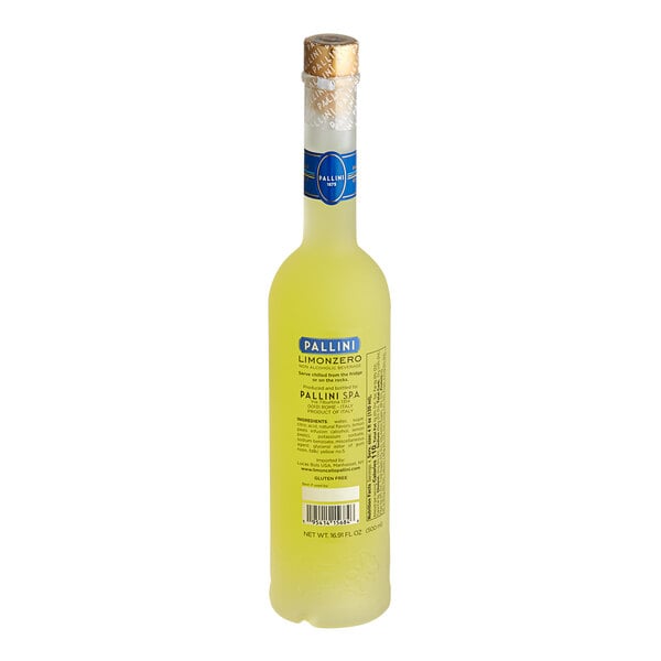 Pallini Non-Alcoholic Limonzero Limoncello 500 mL - 6/Case