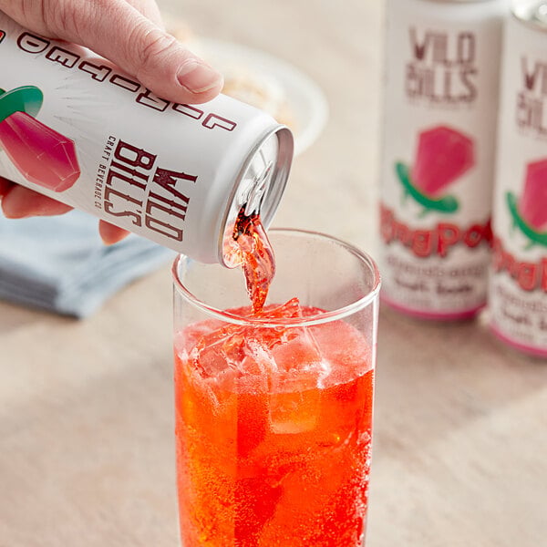 Wild Bill's Craft Beverage Co. Ring Pop Strawberry Soda 12 fl. oz. - 12/Case