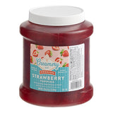 Creamery Ave. Premium Strawberry Dessert / Sundae Topping 1/2 Gallon - 6/Case