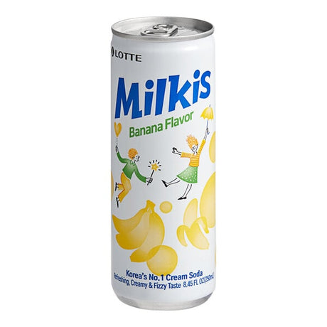 Milkis Banana Milk Soda 8.45 fl. oz. - 30/Case