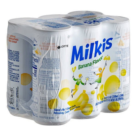 Milkis Banana Milk Soda 8.45 fl. oz. - 30/Case