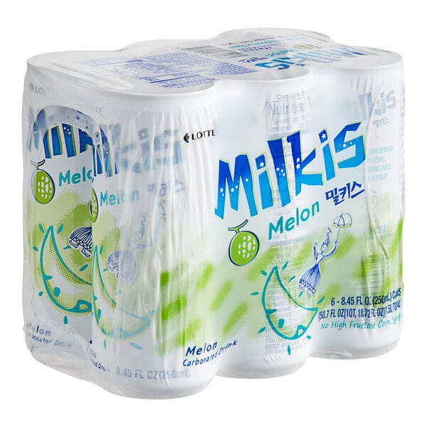 Milkis Melon Milk Soda 8.45 fl. oz. - 30/Case