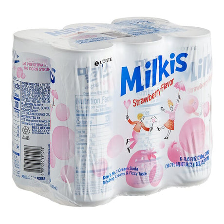 Milkis Strawberry Milk Soda 8.45 fl. oz. - 30/Case
