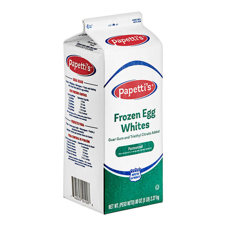 Papetti's Frozen Liquid Egg Whites 5 lb. - 6/Case