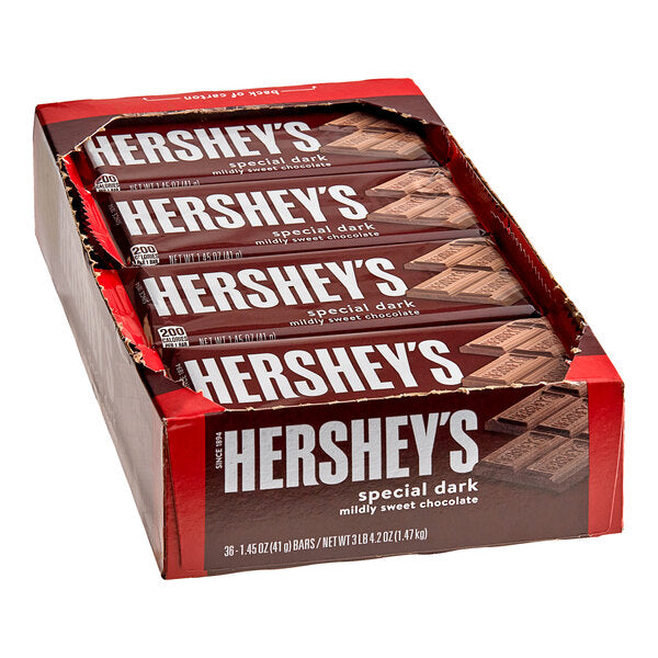 HERSHEY'S Special Dark Chocolate Bar 1.35 oz. - 432/Case