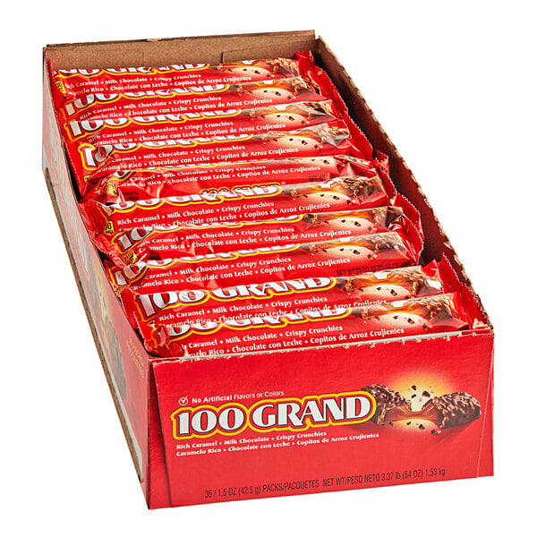 100 Grand Full Size Candy Bar 1.5 oz. - 432/Case