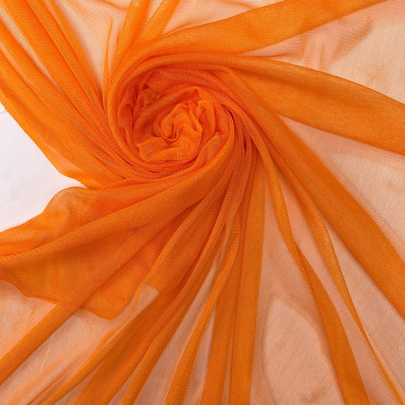 Silk Mesh Orange Stretch